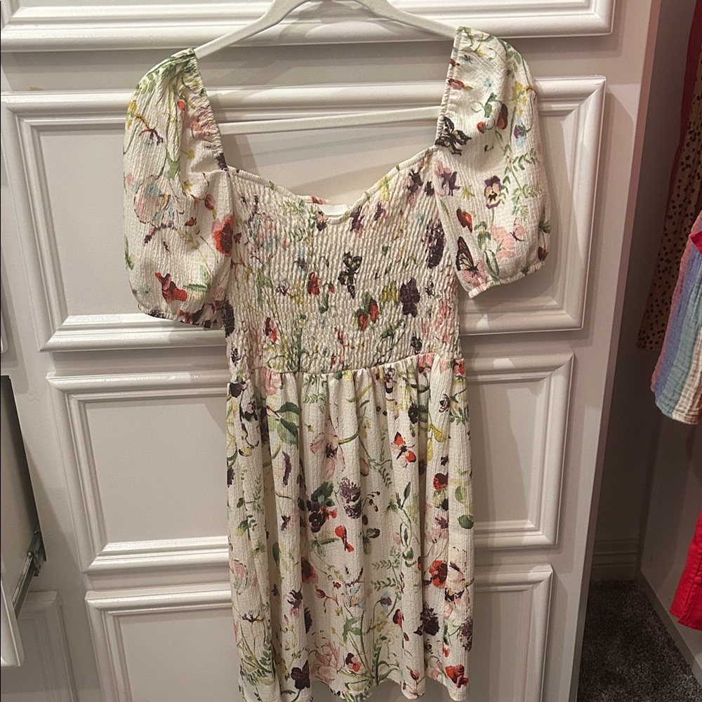 Floral Puff Sleeve Dress